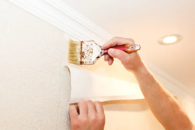 Pose de papier peint à Rougeux — revêtements muraux et toiles de verre